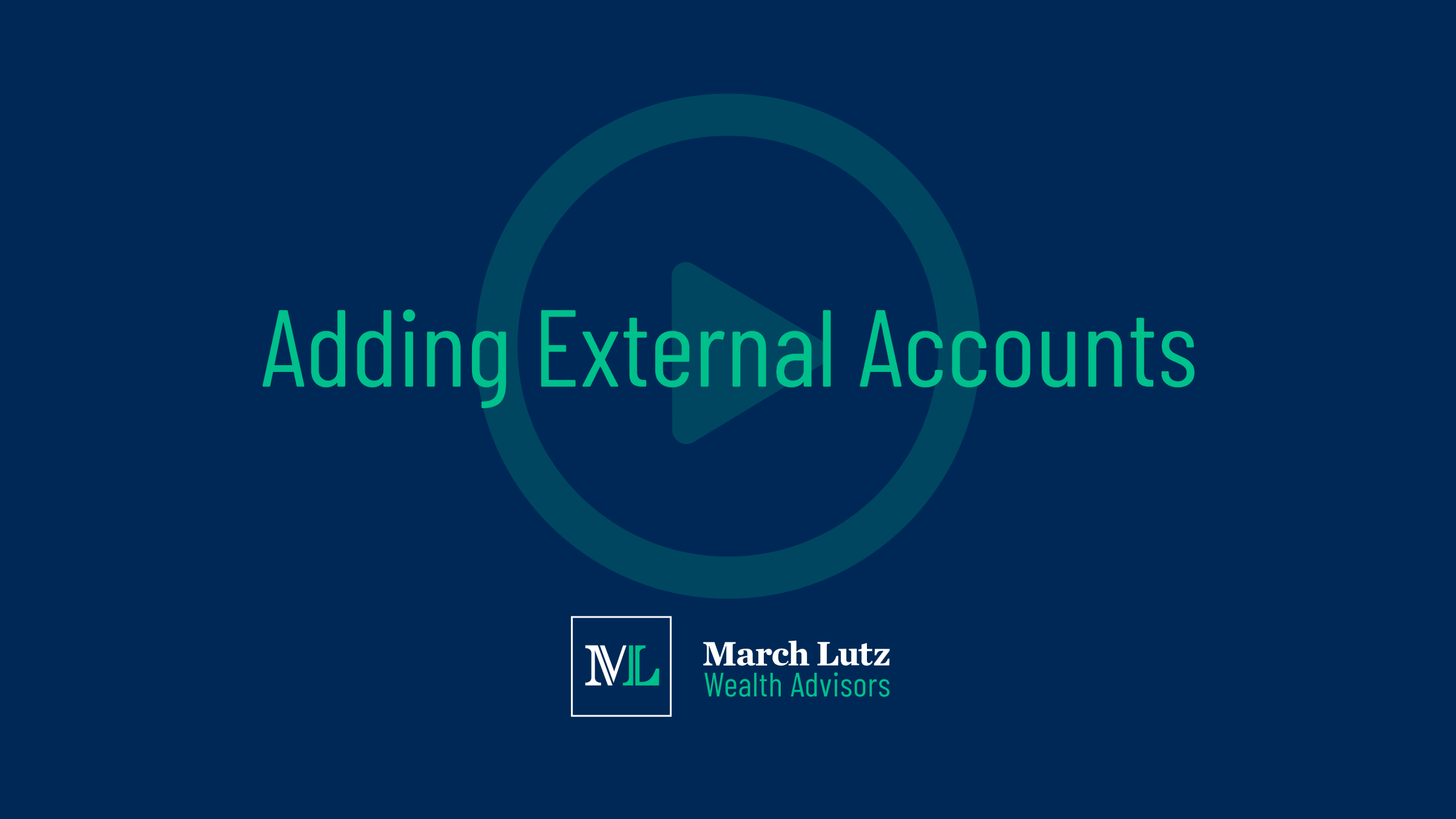 Adding External Accounts