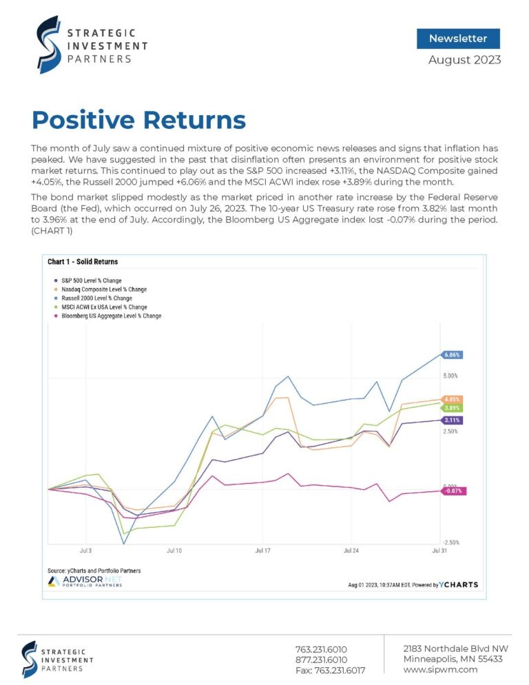 SIP Newsletter - August 2023