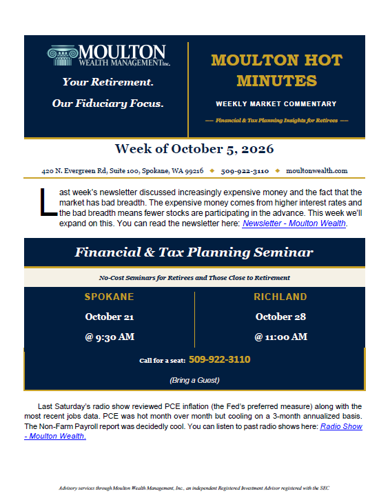2026-10-05 Diversification Sometimes Feels Like Di-worse-ification - Weekley Newsletter