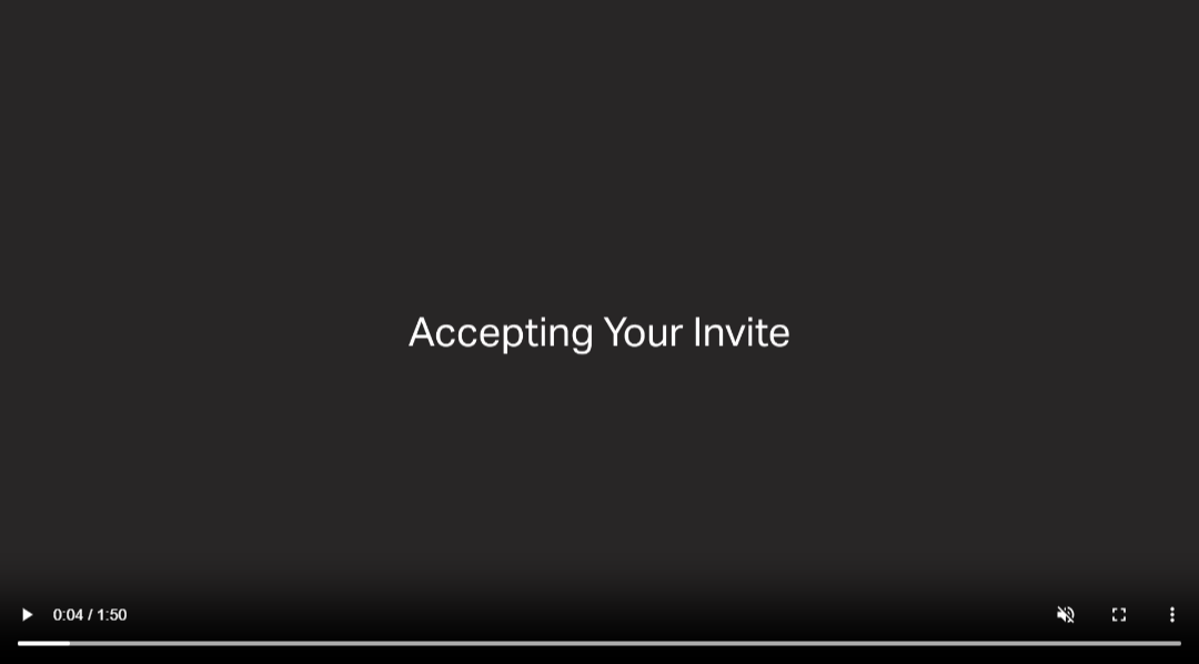 Accepting Your Invite