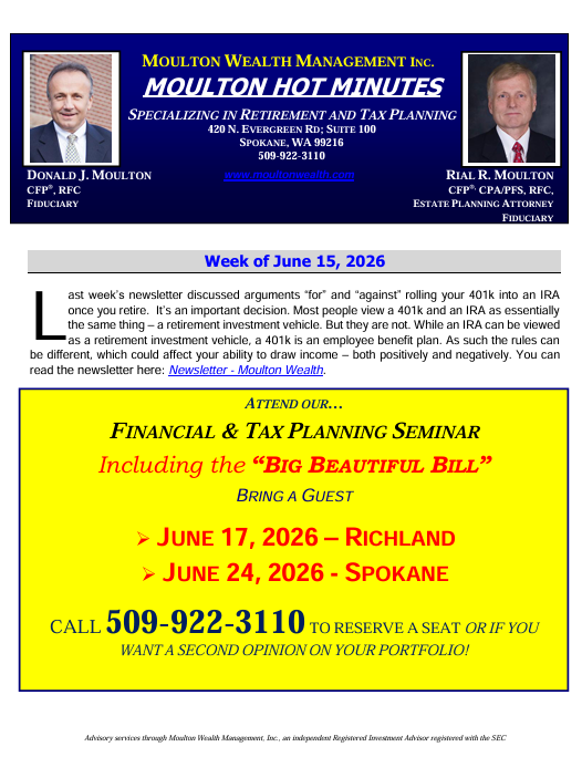 2026-06-15 Sequence of Return Risk Weekly Newsletter