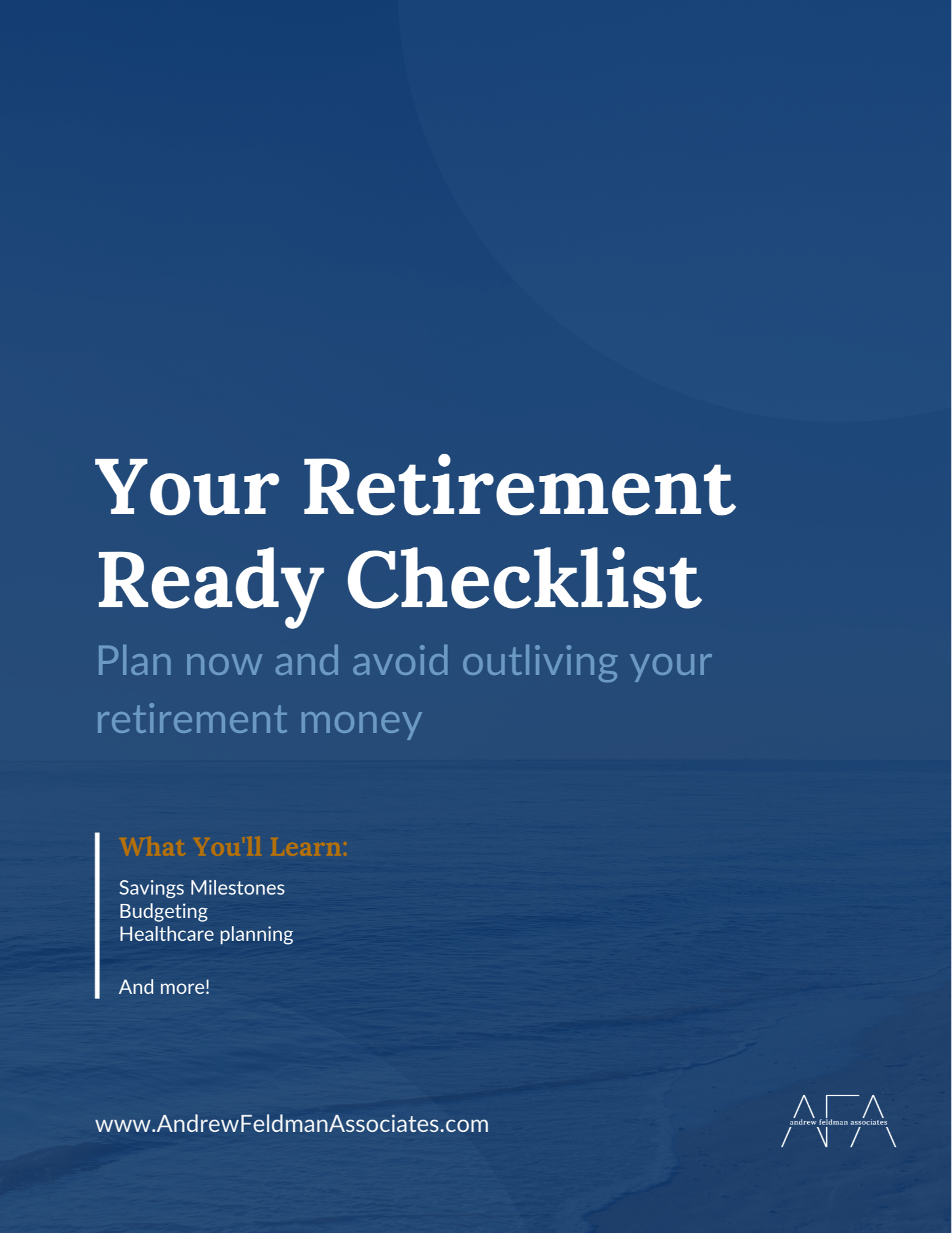 Get your complimentary retirement ready checklist.