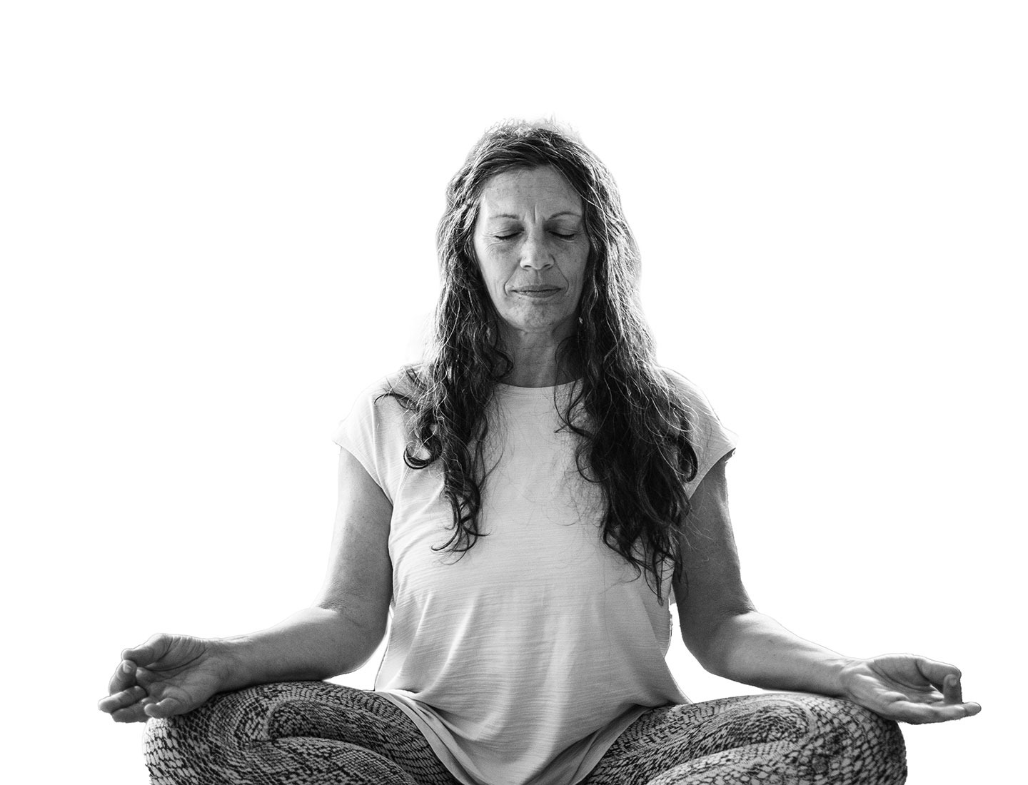 A Women Meditating