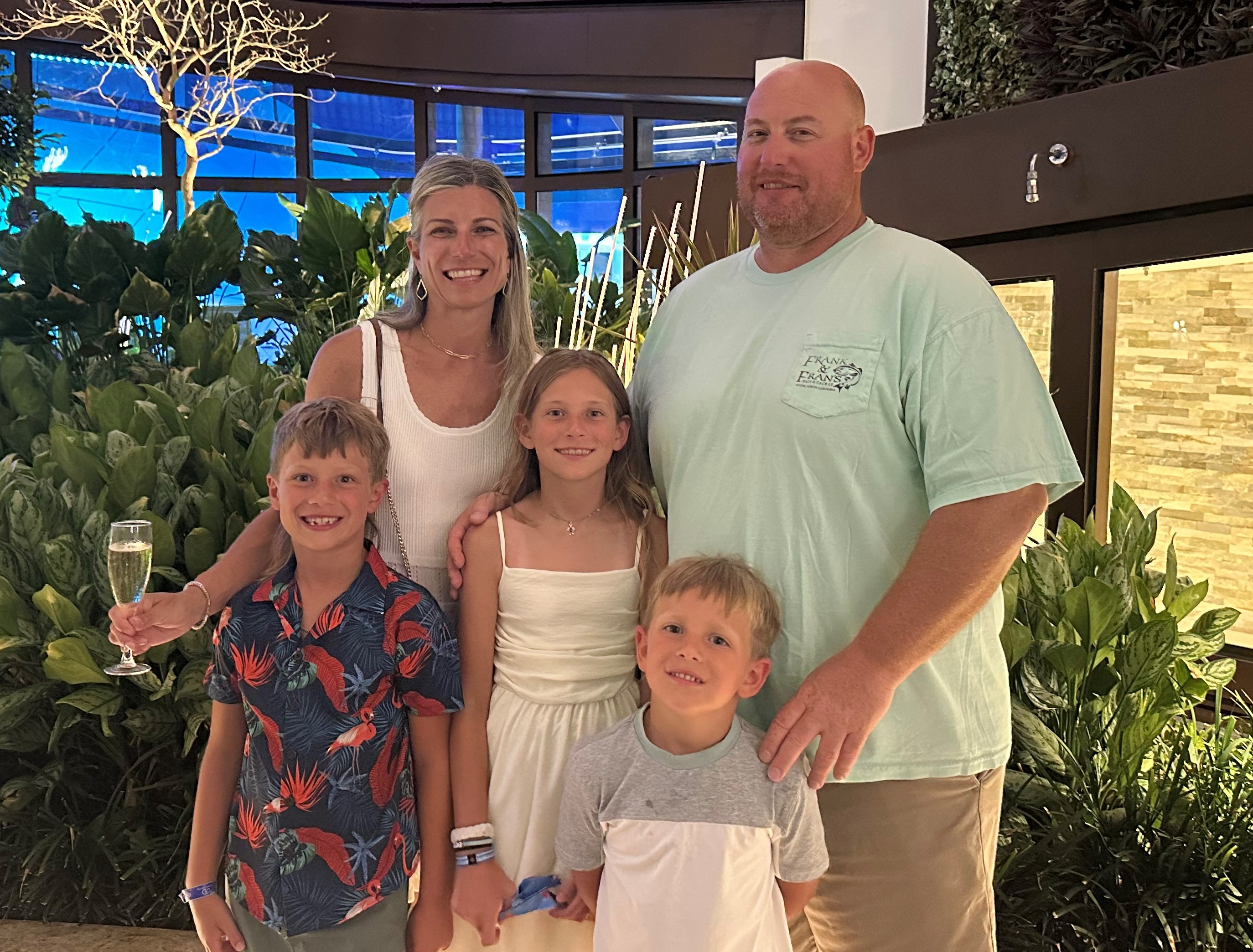 Susan, Doug, Casey, Dylan, Brayden