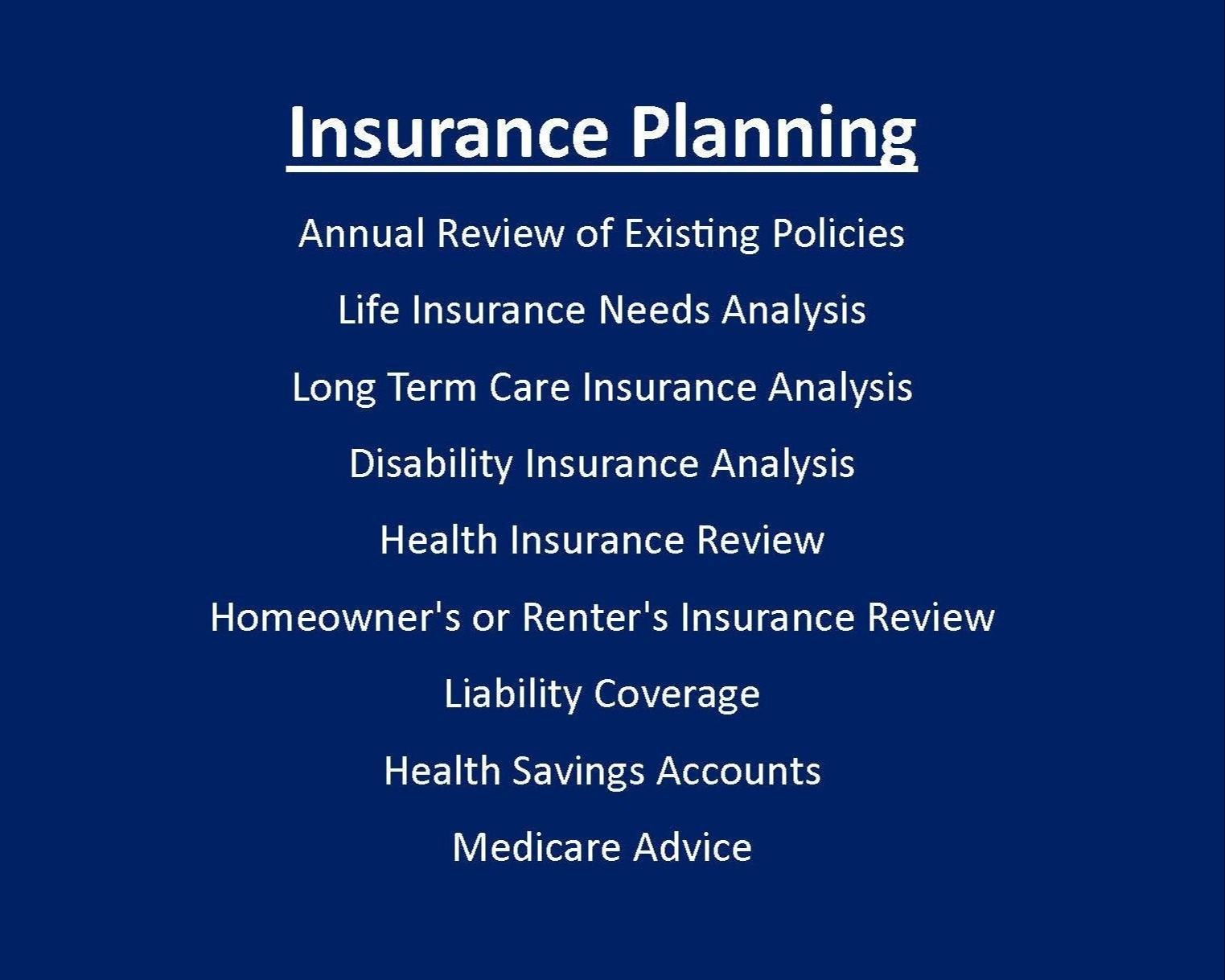 Insurance Planning