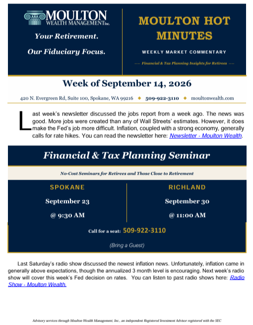2026-09-14 When Oil Inflation and Interest Rates Reinforce Each Other - Weekly Newsletter