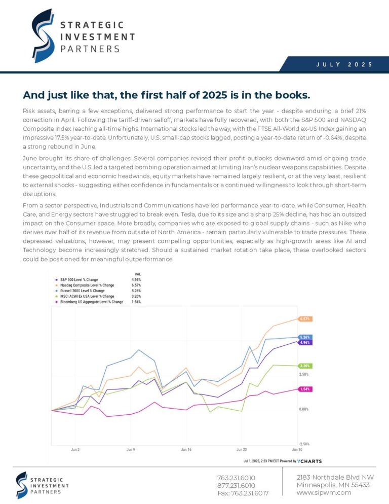 SIP Newsletter - July 2025