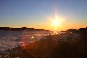 Sunset at a beach