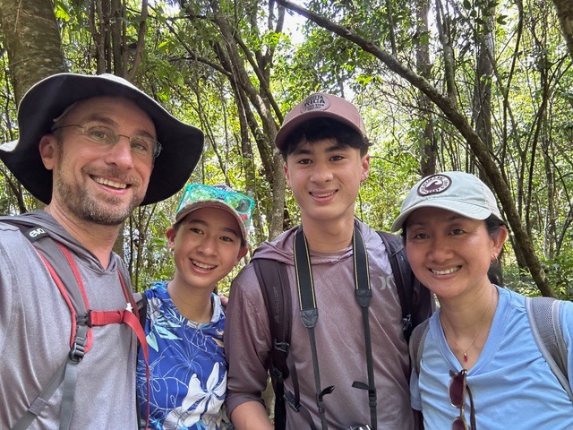 Jed Liebert family in desert