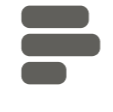 Horizontal Bar Graph Icon