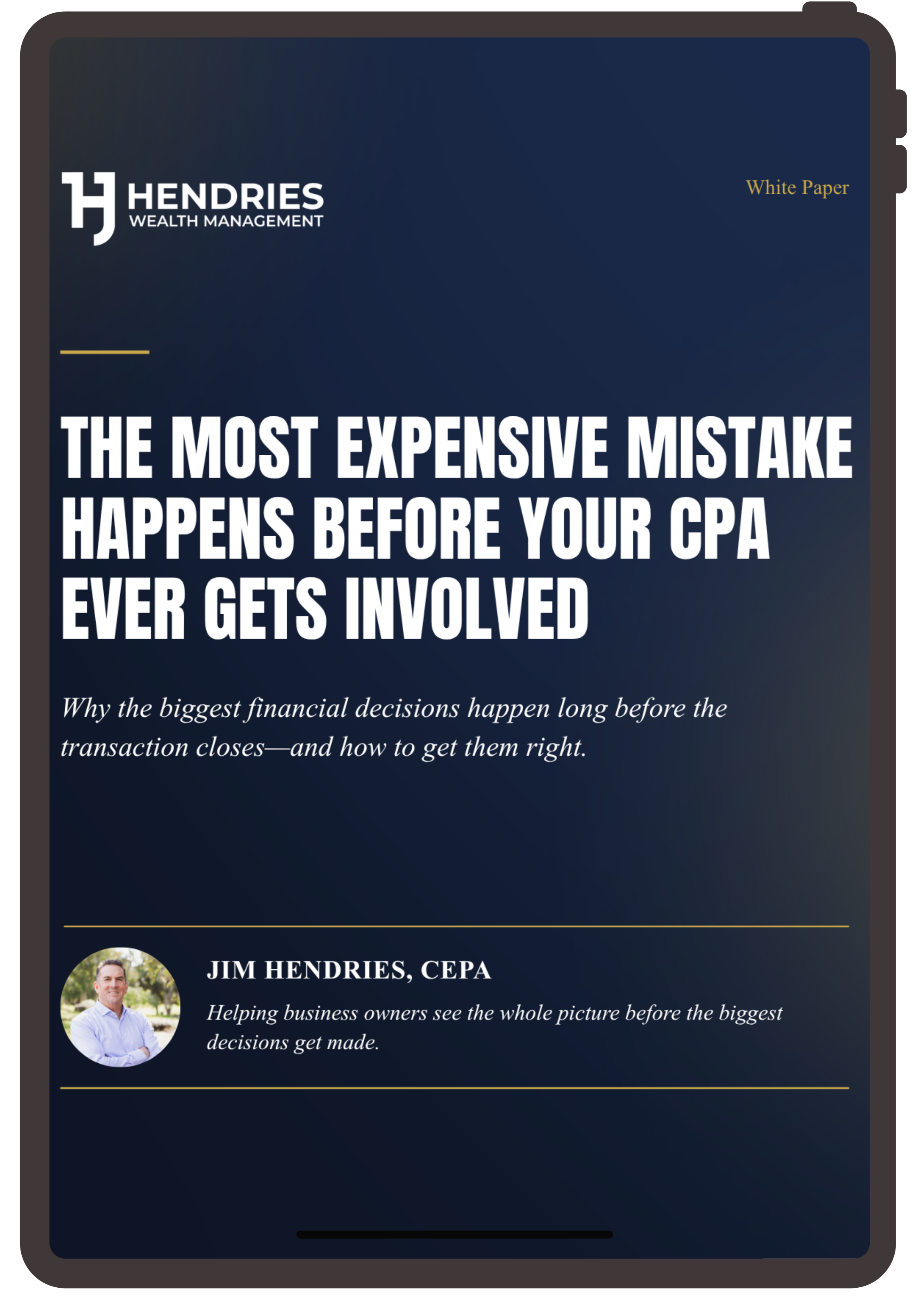 The Biggest Financial Mistakes Don't Happen at Closing.