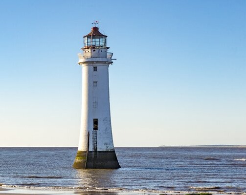 Lighthouse int he sea