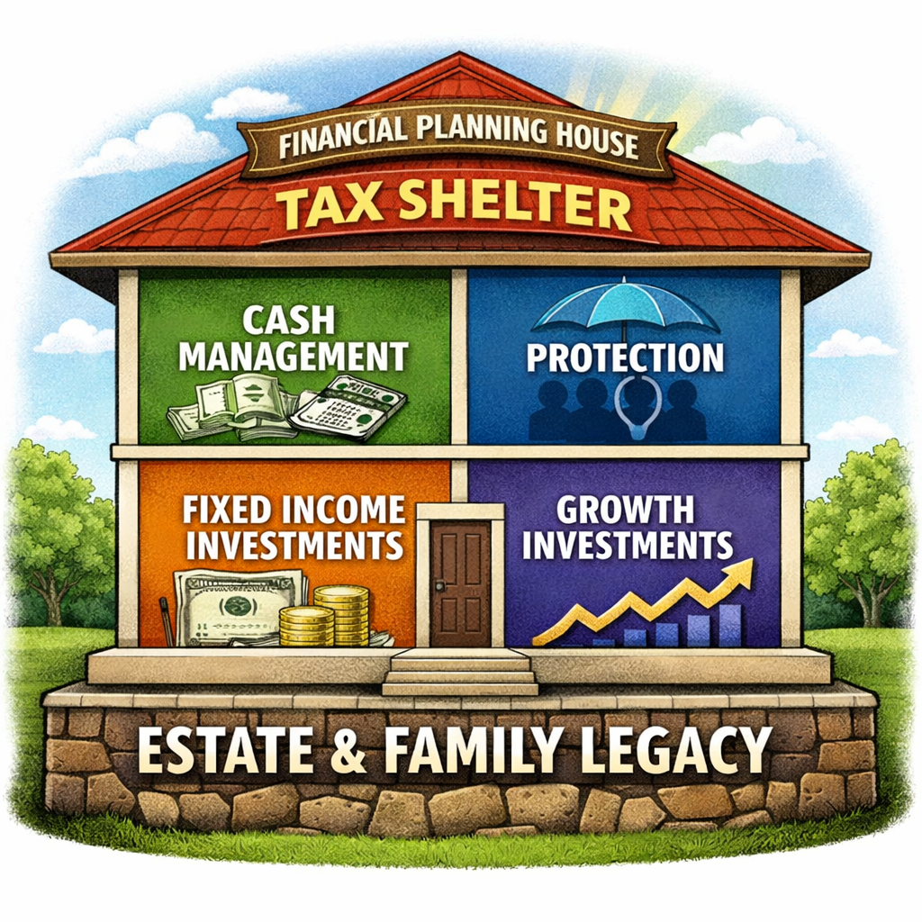 A strong financial plan is built like a strong home— with intention, structure, and a solid foundation.