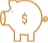 Piggy bank icon