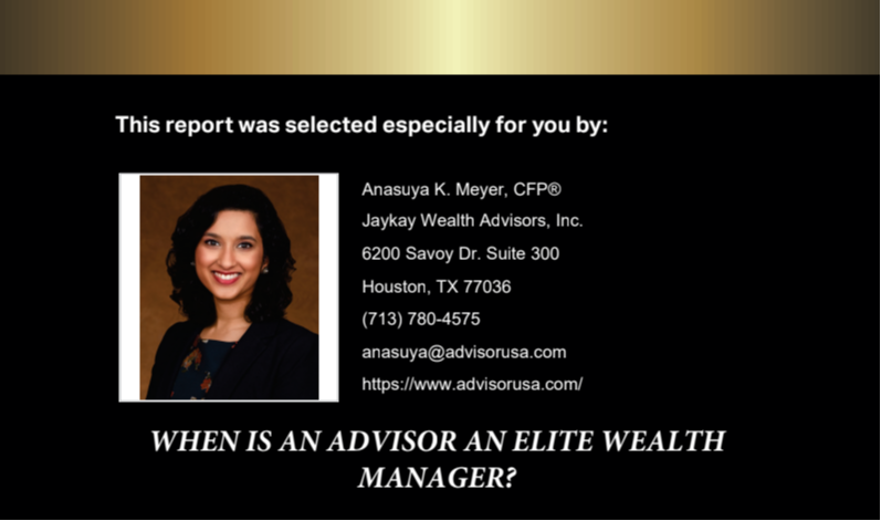 When Is An Advisor An Elite Wealth Manager?