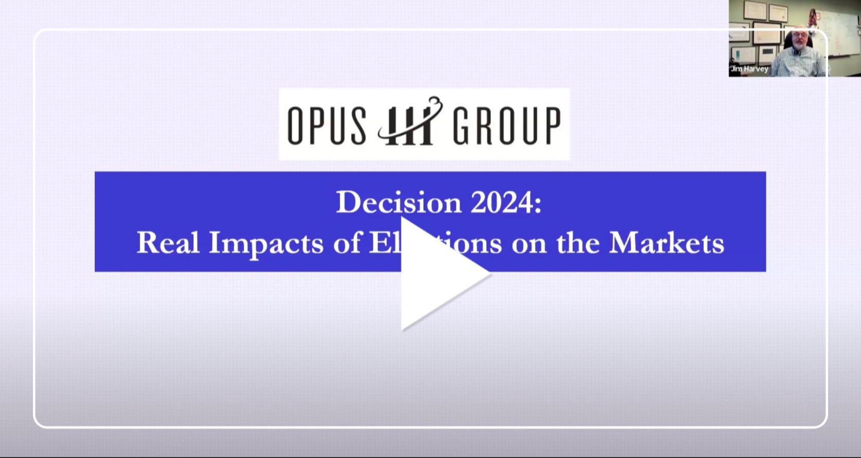 Webinar: Elections and the Markets