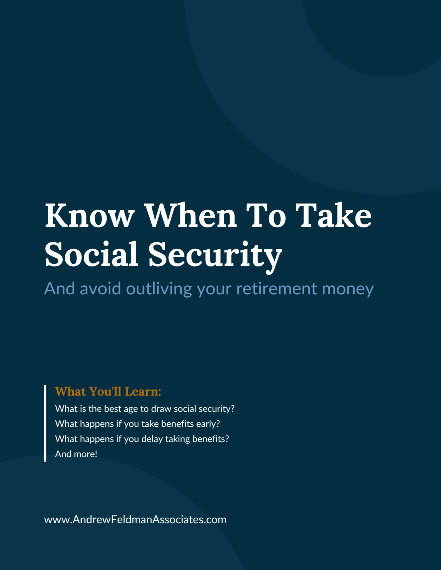 Get your complimentary guide to social security.