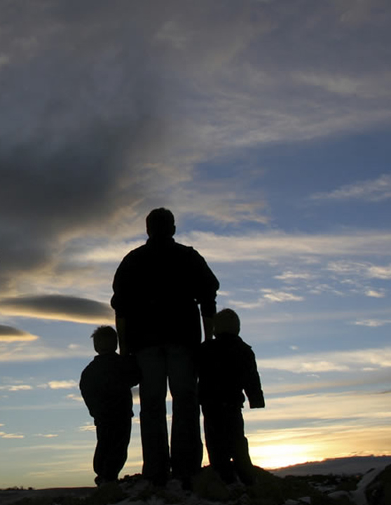 Family silhouette