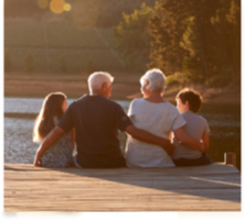 grand parents with their two grandchildren