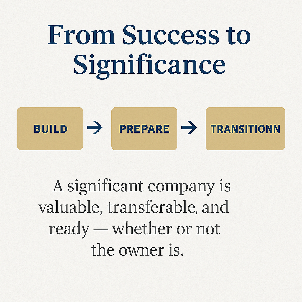 The One Goal of Exit Planning: Building a Significant Company