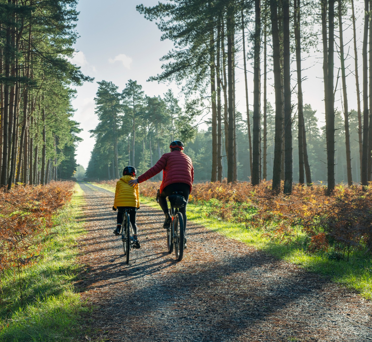 grandfather-grandson-riding-bikes