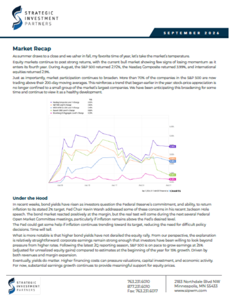 SIP Newsletter - SEPTEMBER 2026