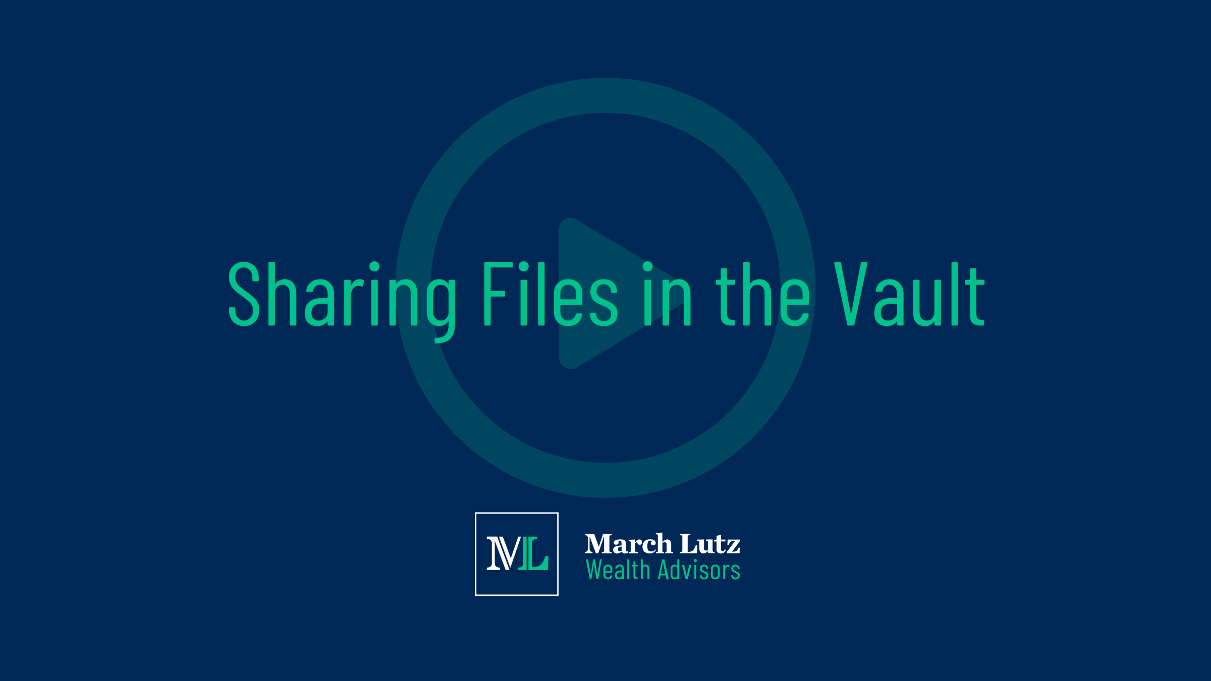 Sharing files in the vault