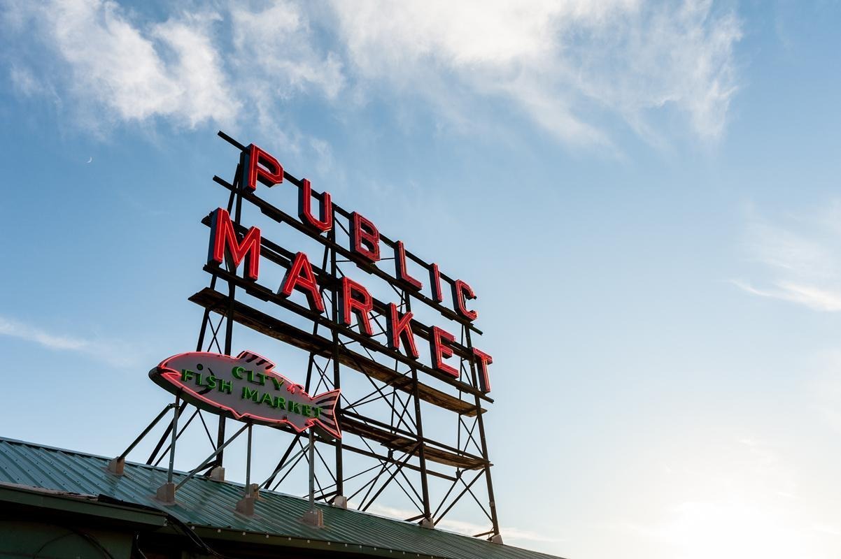 Public Market neon sign