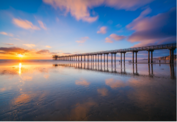 Pier at sunset