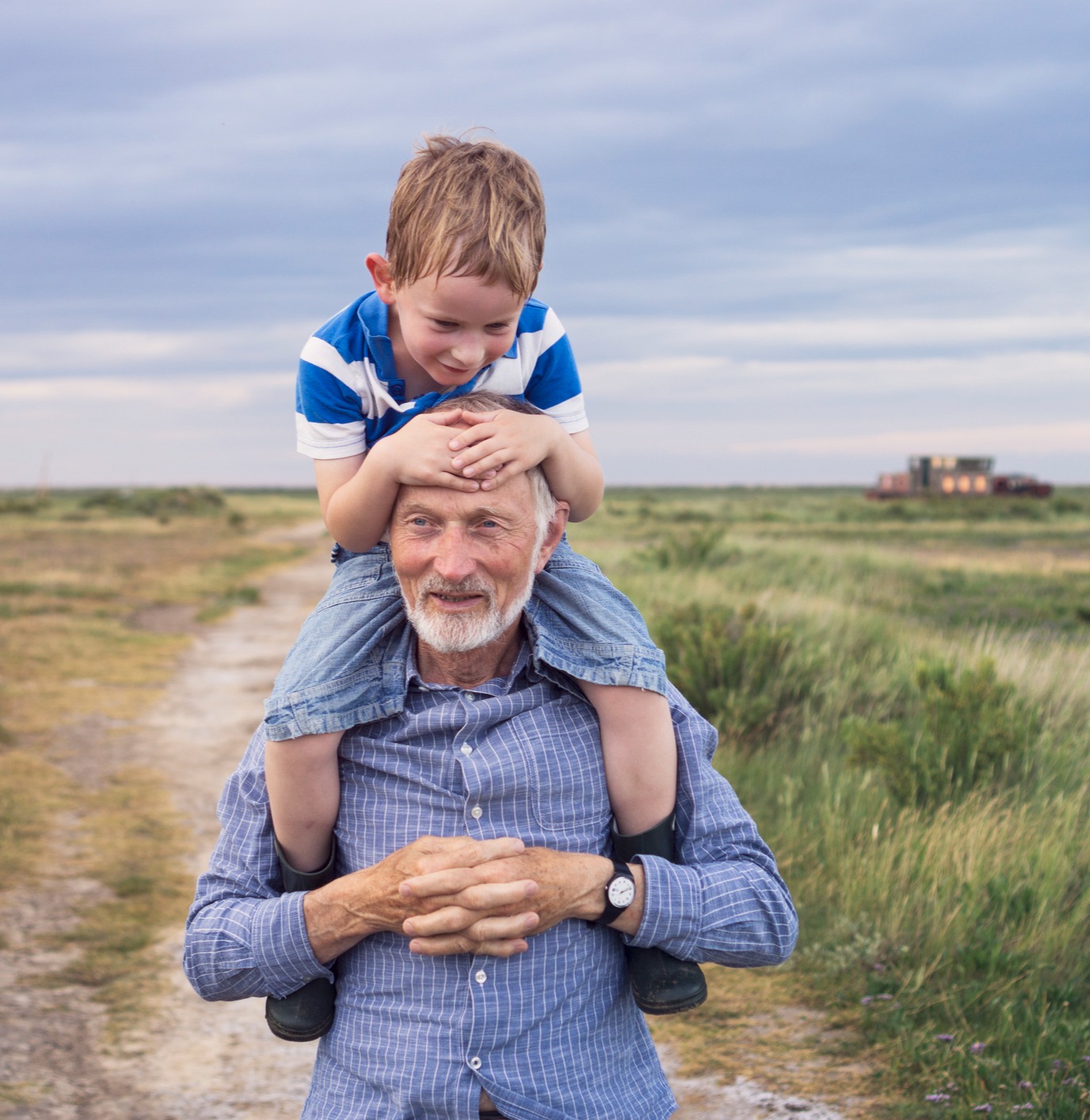 Grandfather and boy 