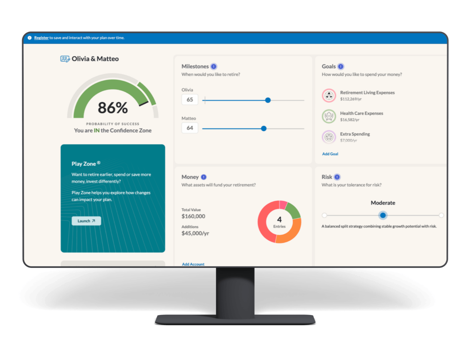 MoneyGuidePro Features