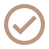 Circular check mark icon