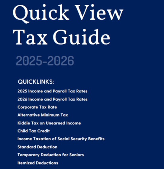 Quick View Tax Guide