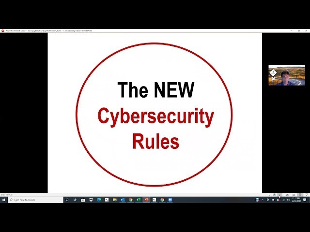 Cybersecurity Webinar December 2020