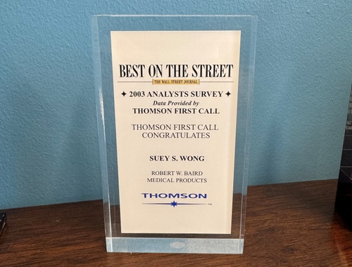 2003 Thomson First Call Best on the Street