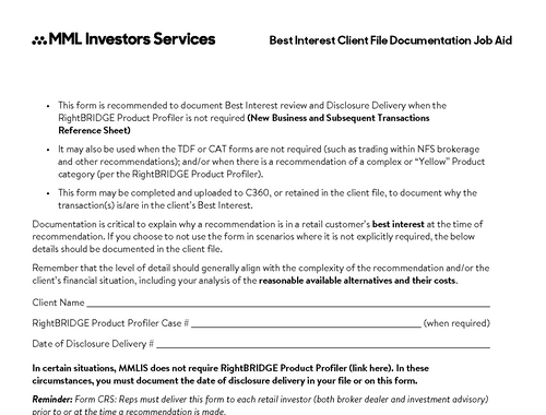RightBRIDGE Yellow Transaction Rationale