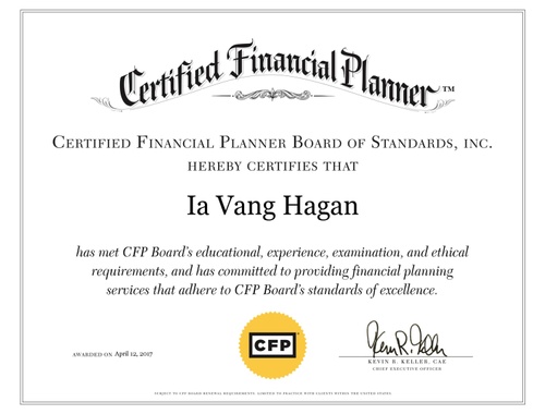 CERTIFIED FINANCIAL PLANNER™<sup> </sup>Practitioner
