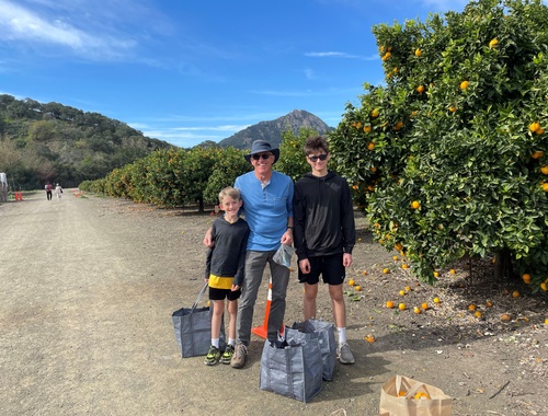 Citrus Picking at Cal Poly with Grandpa