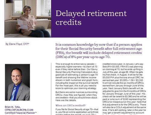 Delayed Retirement Credits