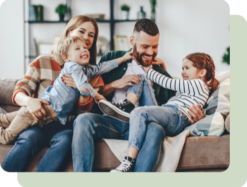 Family on a Couch