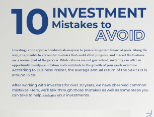 10 Investment Mistakes to Avoid