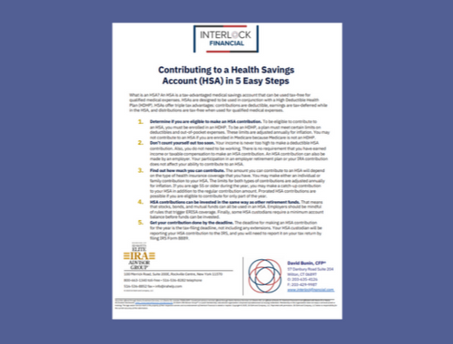 Contributing to a Health Savings Account (HSA) in 5 Easy Steps