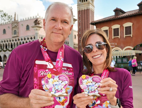 Bob and Eean at the Disney Marathon