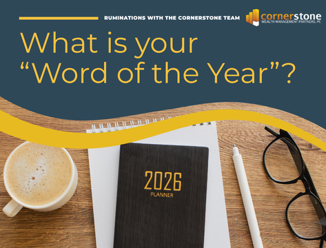 What is your "Word of the Year?"
