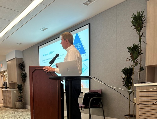 David spoke to the residents at Glenmeadow about protecting their life savings.  August 2025