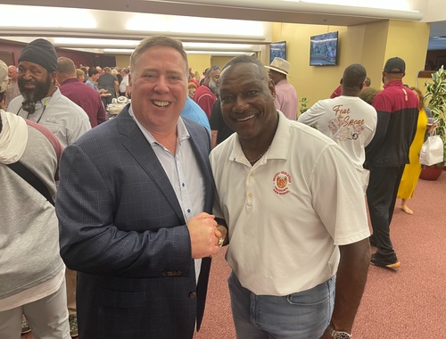 Pro Football Hall of Fame member Derrick Brooks