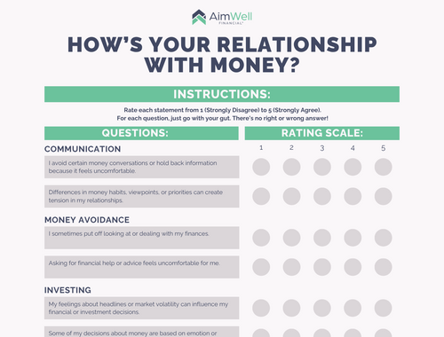 Money Relationship Quiz<br/>