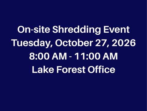We are proud to sponsor On-Site Shredding Events