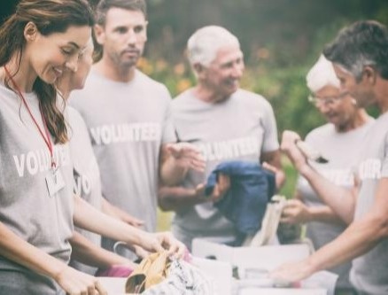 Group giving back to the community
