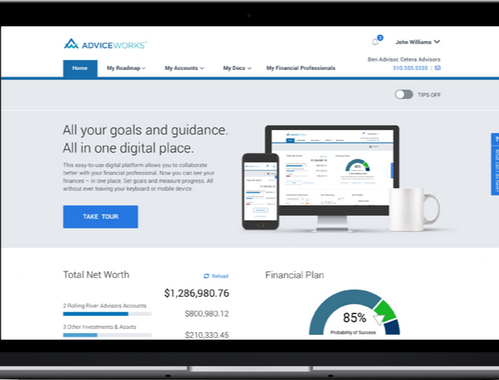Put the clarity, convenience, and security of AdviceWorks to work for you!